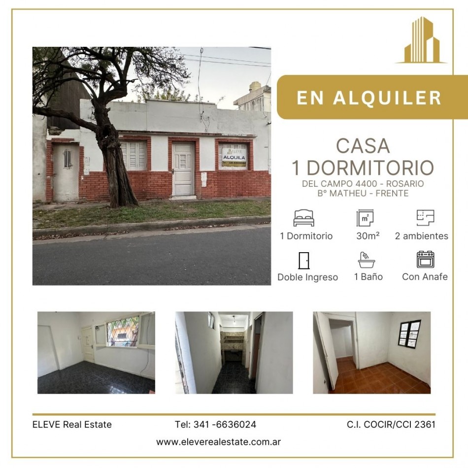 Casa 1 dormitorio - Matheu - ROSARIO