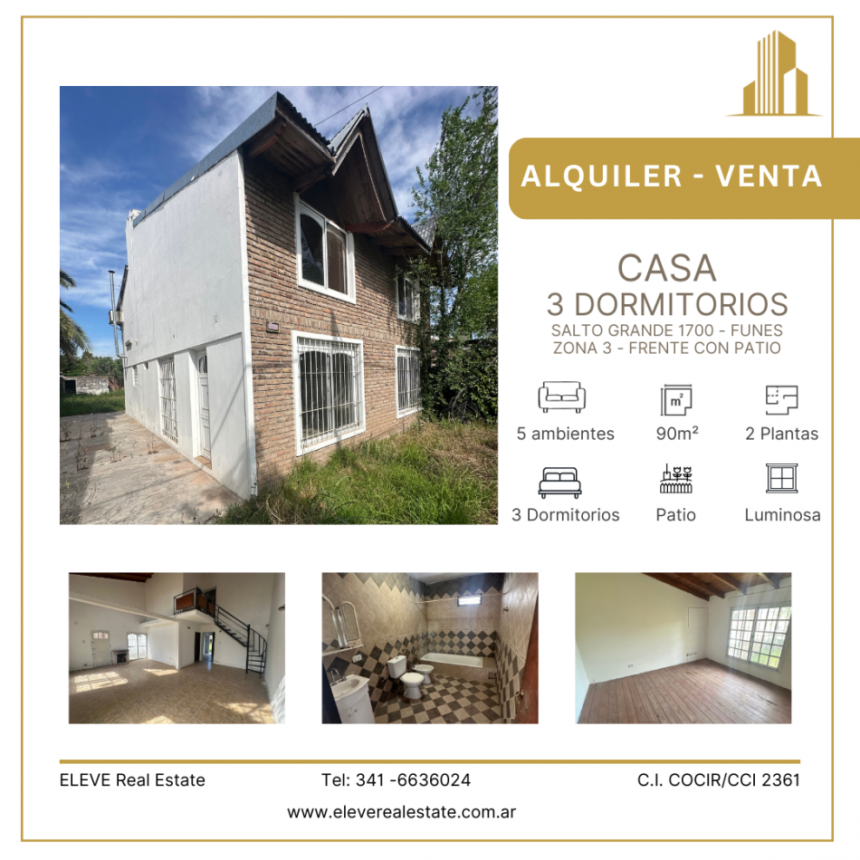 Casa - 5 ambientes - Zona 3 - FUNES