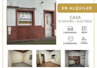 Casa 1 dormitorio - Matheu - ROSARIO