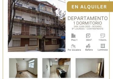 Departamento - 1 Dormitorio - Por Escalera - B° Lourdes - ROSARIO